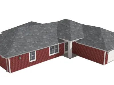 House-026 Low Poly 3D model