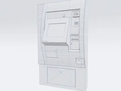 German Berlin Subway Ticket Machine 3D model