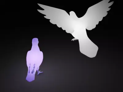 Indirect lighting for pigeons 3D model