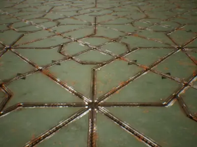 PBR Sci-Fi Industrial Texture 64 Low-poly 3D model