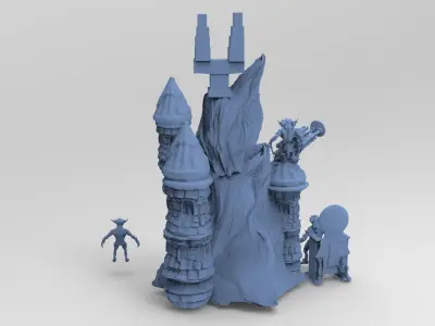 Blackstar Winter fortress 3D model