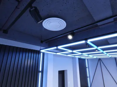 Neon Urban Room 1 3D model