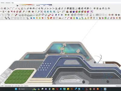 Water fountain 3d model 3D model purchase