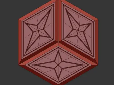 paving stones complicated 3D model