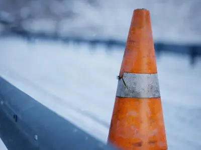 Post Apocalyptic  Traffic Cone  Low-poly 3D model