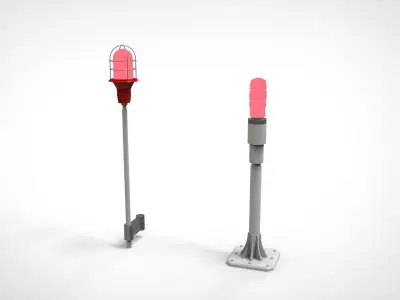 Signal lights 3D model