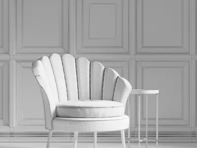 Chair Trapezium 3D model