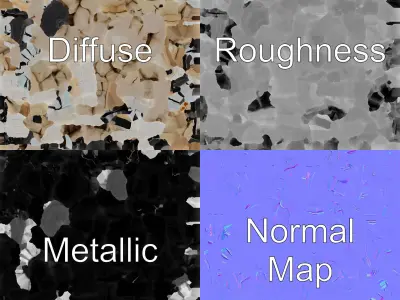 Cracked Coastal Lighthouse model pack Low-poly 3D model