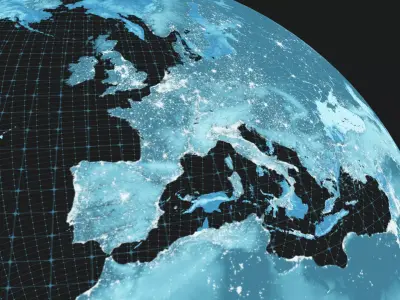 Earth hologram scifi planet Low-poly 3D model