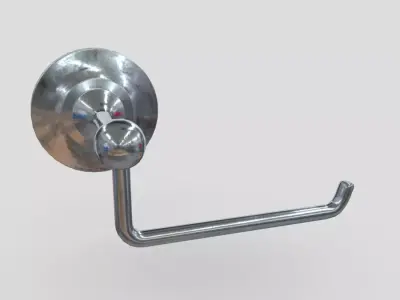 CC0 - Toilet Roll Holder 3 Free low-poly 3D model