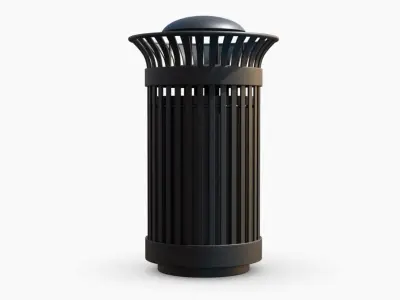 NYC Long Trashcan 3D model