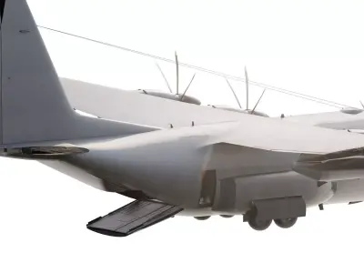AC130 GUNSHIP with interior 3D model