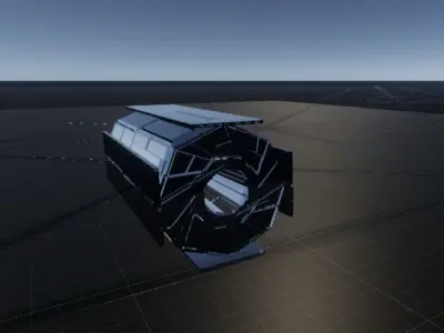 PBR Turret with custom shaders Free 3D model