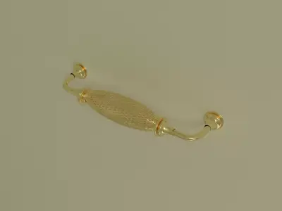 Door handless Gold 3D model