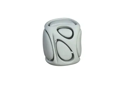 SciFi Cube Object No 68163 Low Poly Shape Low-poly 3D model