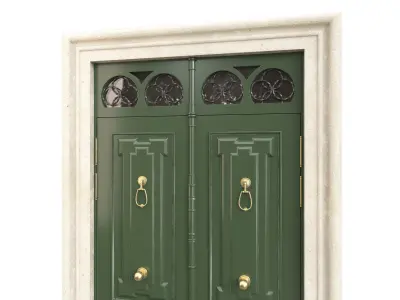 Entrance classic door 93 3D model