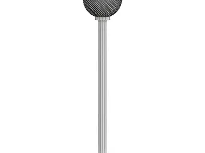 svetilnik outdoor floor lamp with globe light 3D model