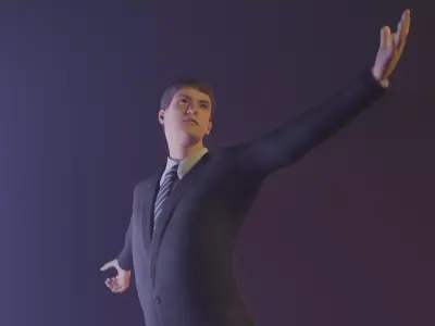 Fully Rigged Male Character 3D model