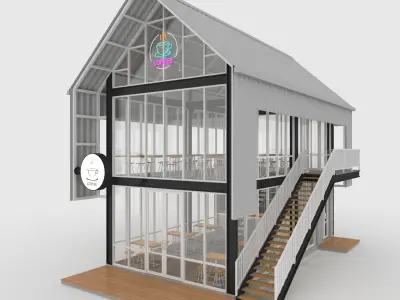 Cafe Modern 4 3D model