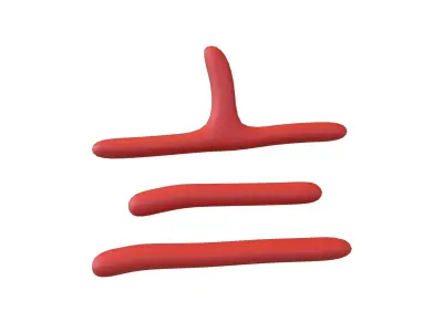 Suzhou Numerals Eight V1 002 Low-poly 3D model