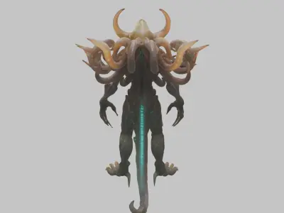 Fantasy Alien Character Monster Low-poly 3D model