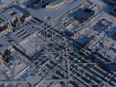 Sci-Fi Structure 01 3D model