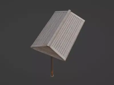 Bus Stop Stand  3D model
