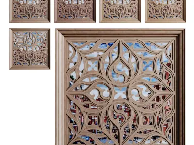 Gothic Window 05 3D model