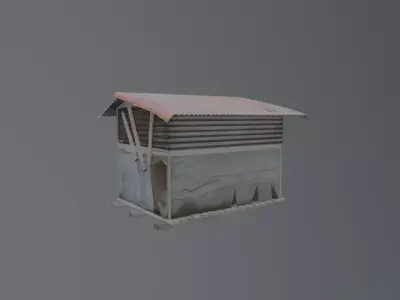 postapocalyptic houses 3D model