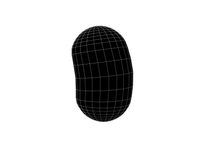 Soybean V1 005 Low-poly 3D model