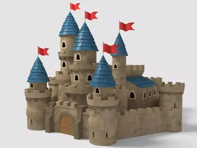 Castle Cartoon 3D model