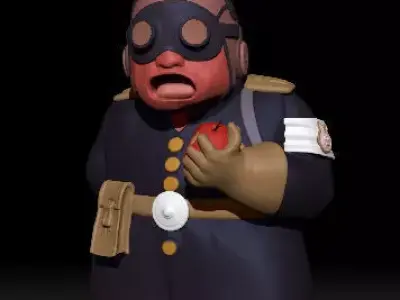 Dragonball Police Rabbit Fan art 3D print model