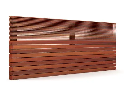 Wooden Fence 3D model shop