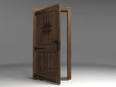 3D Doors 002 Low-poly 3D model