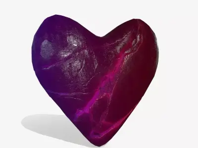 Broken Heart 3 Low-poly 3D model