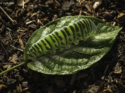  Caterpillar Crawling Animated Rigged for Maya 