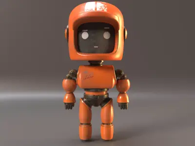 Love death robot Low-poly 3D model