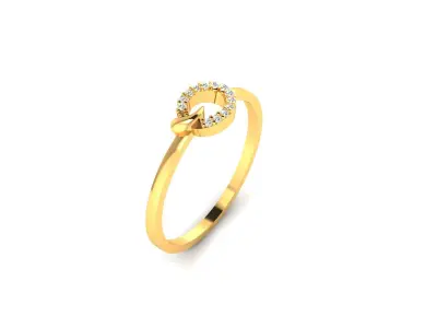Diamond Ring For Women 3d Print Model 3D print model 37