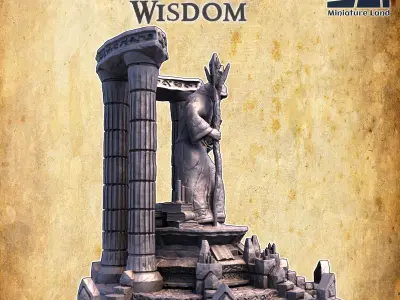 Altar of Wisdom Tabletop Terrain 28MM  3D print model