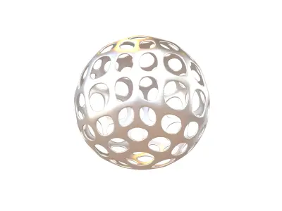Abstract Sphere Ball v1 002 Low-poly 3D model