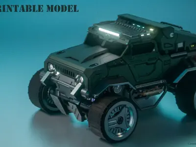 Military Armored Truck 3D print model