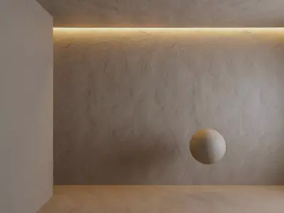 Plaster 7 empty room with ball in it Texture