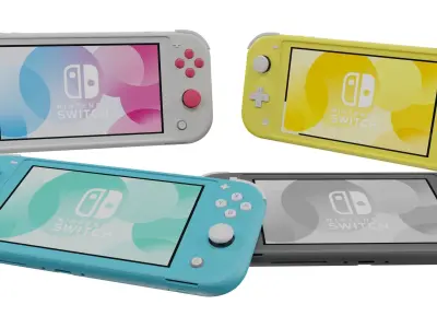 Nintendo switch lite 3D model