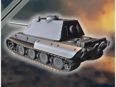 E-100 Krupp version Entwicklung super-heavy tank - Germany Easte 3D print model