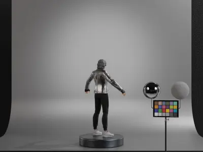 Quicksilver - Peter Maximoff Low-poly 3D model