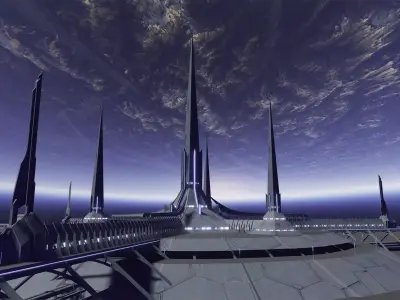 SCI-fi City 3D model buy