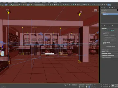 Pharmacy Interior Exterior Design  3D model