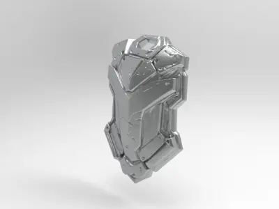  sci-fi fantasy shield  3D print model purchase