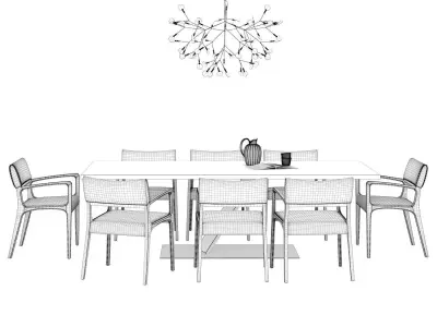 Dining Set 39 3D model