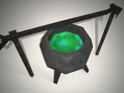 Chaudron 3D cauldron 3D model